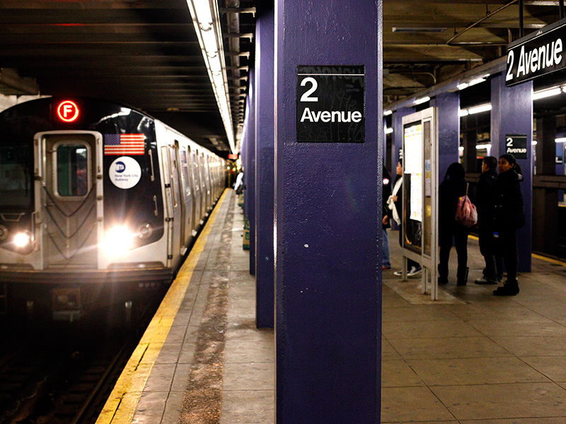 Second Avenue subway station New York City
